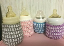 Handmade crochet baby bottle
