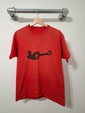 Vintage 80s Baja Beach Bug Volkswagen Beetle Tee T-Shirt Cars Red Medium