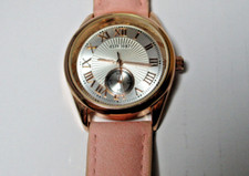 Cotton Traders Pink/Gold Watch Good Condition New Battery Pink Strap