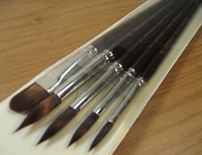 Artmaster Acrylic Brush Set - Round 6,8,10,12 + Filbert