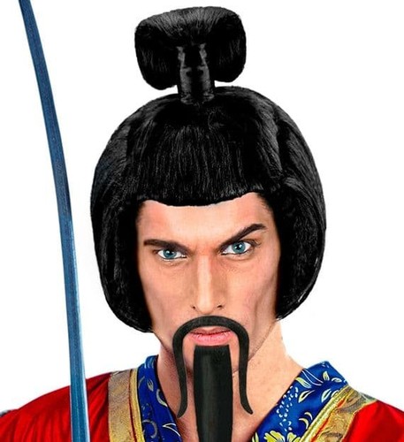 Men samurai wig japanese - wig,
