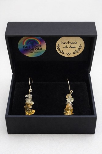 9ct gold natural citrine - 9ct,