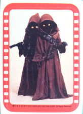 1977 TOPPS STAR WARS SERIES 4 STICKERS #41 JAWA EXC