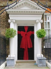 Front Door Bow Christmas Wedding Traditional 9m To Make Doors Decoration Festive