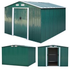 XL 8x8ft Heavy Duty Shed Apex Metal Garden/ Industrial Outdoor Store House Sheds