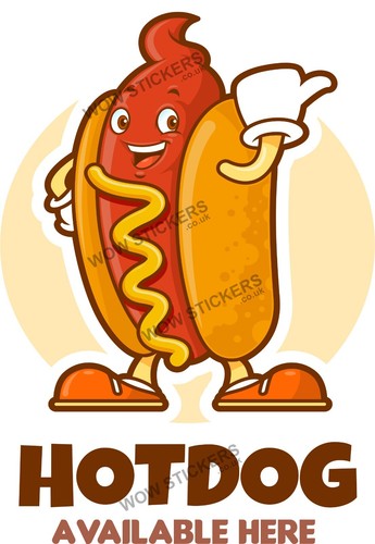 Hot dog sign available - hot,