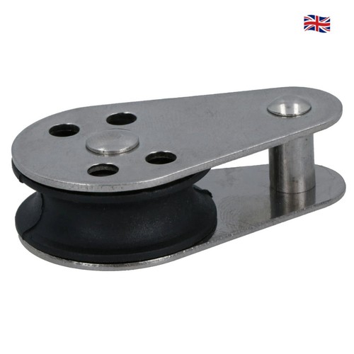Pulley block with fixed - fixed, pin