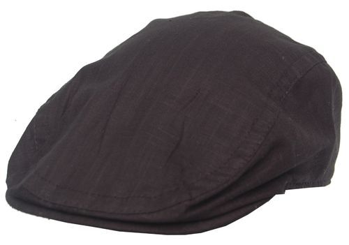 Cool4 linen flat cap - , black