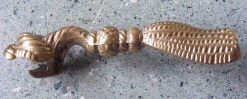 Vintage brass rope tassel - brass,