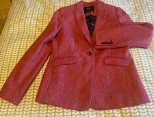 Boden British Tweed by Moon Jacket Size 12R New