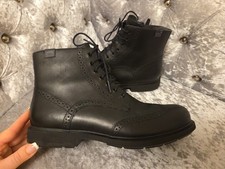 CAMPER NEUMAN GORETEX BLACK LEATHER BOOTS MENS SIZE UK7 EUR41 GENUINE