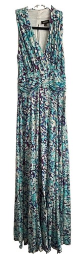 Pomodoro blue white v neck - &,