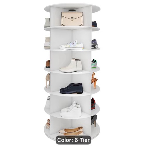 Tier rotating shoe rack - 5/6/7,