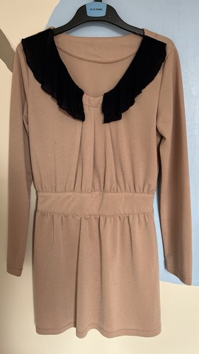 Blush pink long - -sleeve, dress