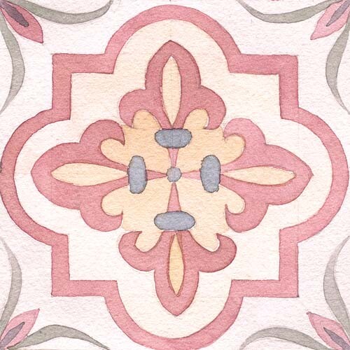 20x pink moroccan - moroccan, peel