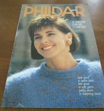 Phildar Mailles No 154 Knitting Pattern Book Vintage 1987 Men Women 17 Patterns