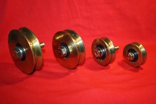 50mm diameter  Steel V Groove slide gate pulley wheels suit for tube, bar, rope