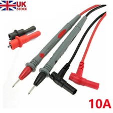 Digital Multimeter Test Leads 10A Quality Extension Lead Probes Volt Meter Cable