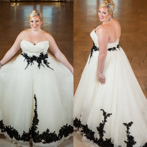 Plus size wedding - wedding, black