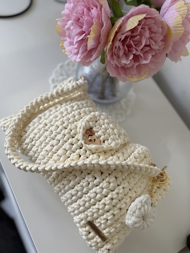 Handmade crochet handbag - crochet,