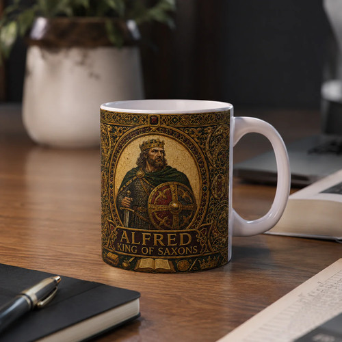 Alfred king saxons mug - king, of