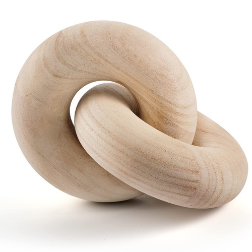 Wood chain decor link - decor,, 2-link