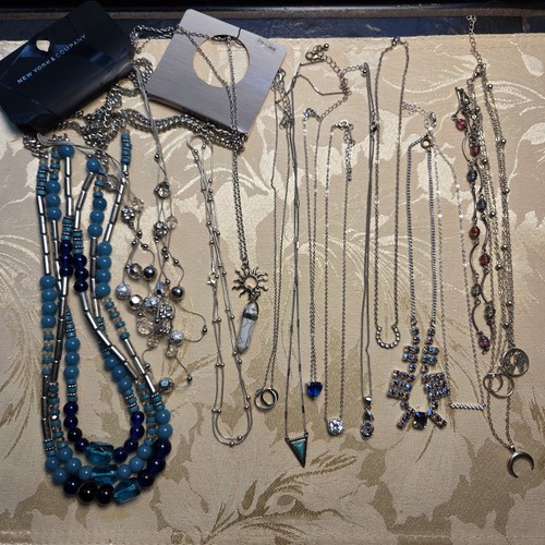 Modern silver tone blue - modern,