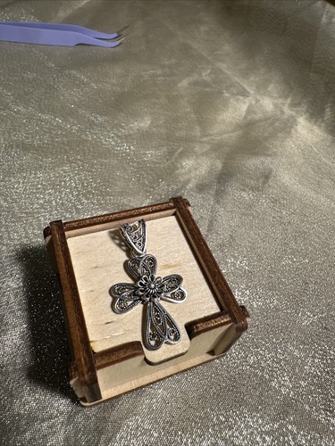 925 silver cross - silver,