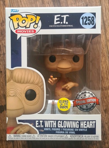 Glowing heart funko pop - e.t.,