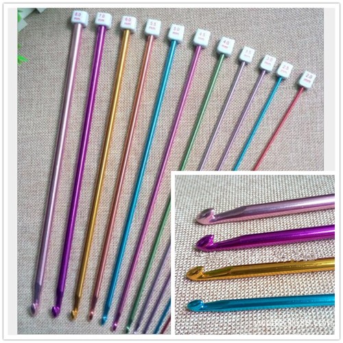11pcs aluminum tunisian - 11pcs,