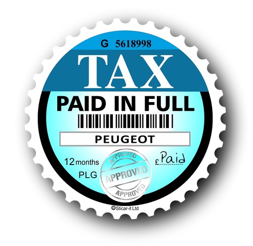 Novelty fun tax disc - fun,
