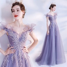 Noble Evening Formal Party Ball Gown Prom Bridesmaid Embroidered Dress TSJY16082