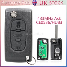 3 Button Remote Flip Car Key