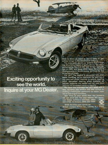 1977 mgb plane - 1977, mg