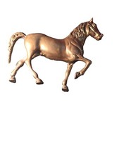 Vintage large brass Equestrian