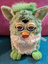 Green Furby Frog toy WORKING