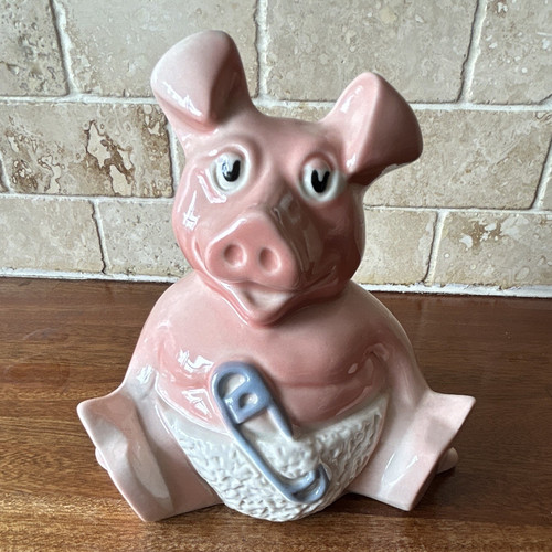 Pink ceramic natwest - ceramic, wade