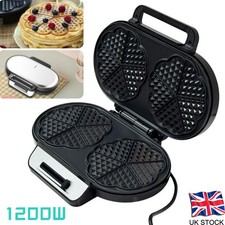 1200W Double Waffle Maker