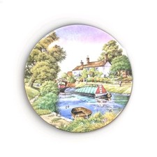 Vintage Bone China Royal Worcester Limited Plate Lock-Keeper's  Cottage