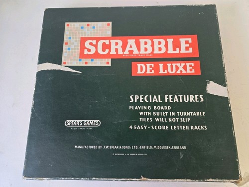 Scrabble deluxe board game - board,
