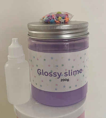 Homemade glossy slime small - homemade,