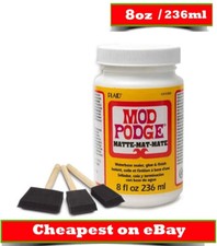 MOD PODGE MATTE - Waterbased Craft Decoupage Adhesive Glue Sealer Varnish 8oz