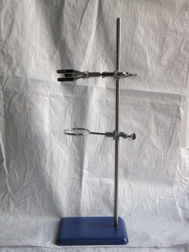 Complete retort stand set - stand, with