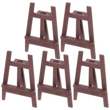 5pcs Doll House Decor Wooden Easel Miniature Wood Easel Miniature Scene