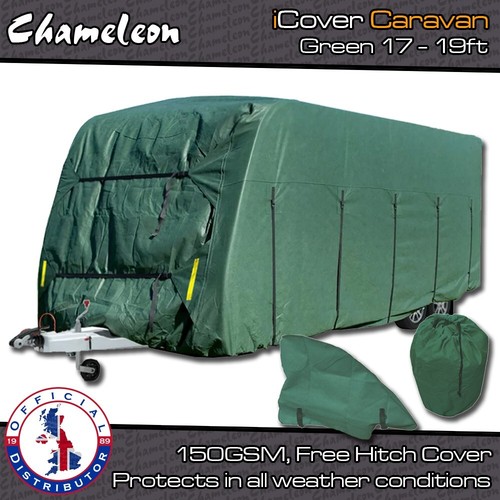 Caravan cover green 19ft 4 - cover,