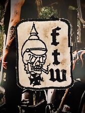 Vintage FTW distressed worn biker outlaw motorcycle patch chopper 60s 70s harley
