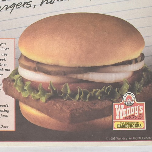 1995 wendy restaurant - 1995,