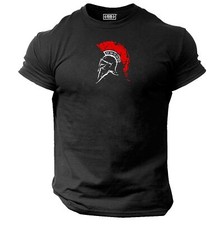 Spartan Helmet T Shirt Gym