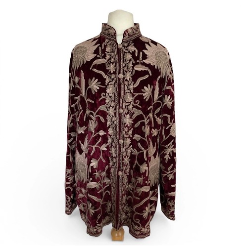 Vintage burgundy velvet
