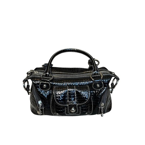 Kathy van zeeland black croc - van,